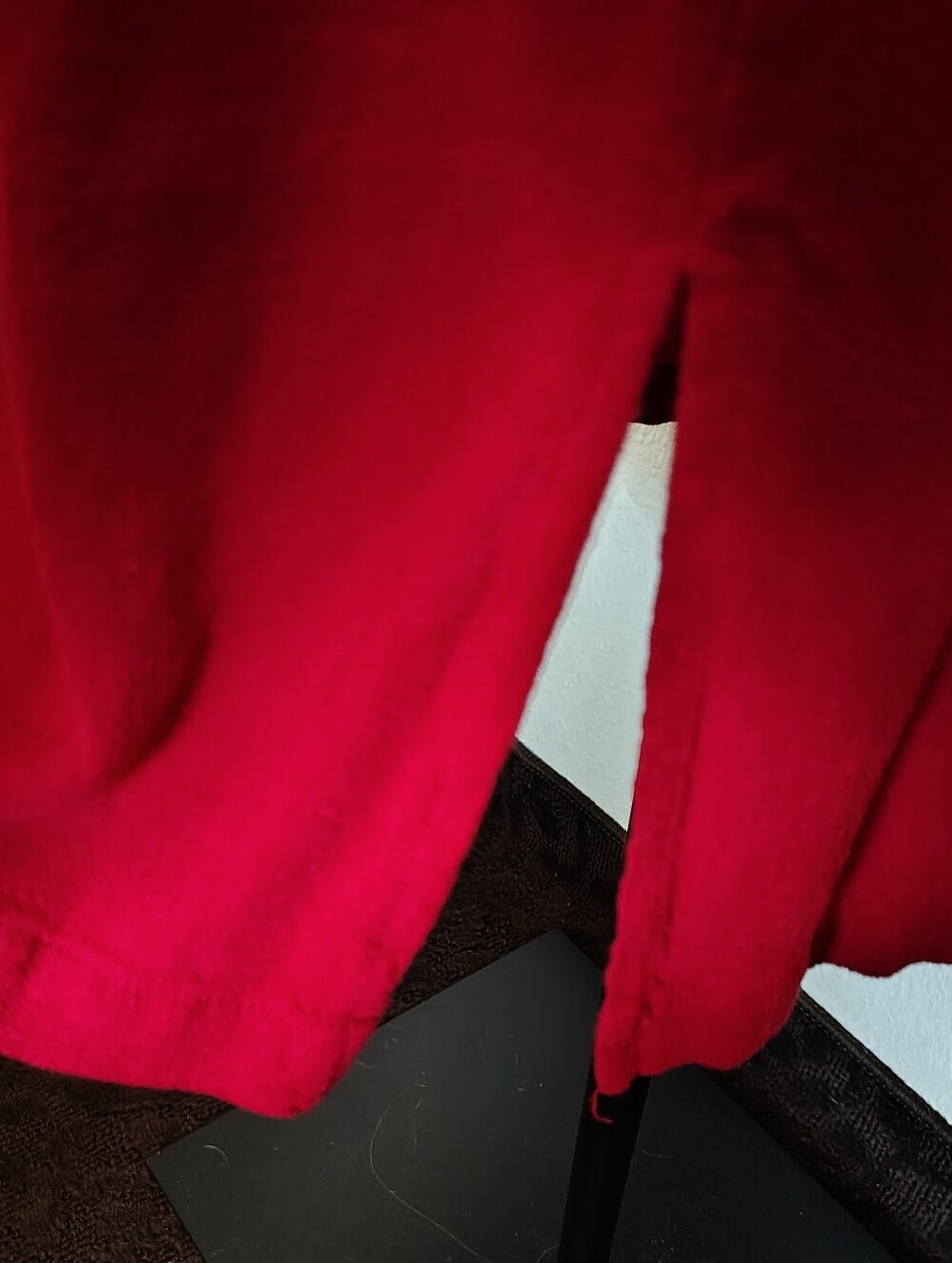 Universal Thread Red Button-Front Sleeveless Midi Dress Slit Sides Women Large - Picture 4 of 8